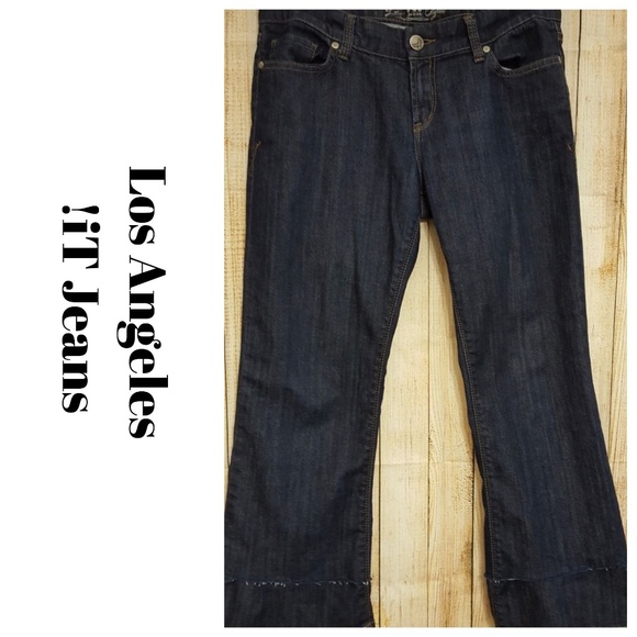 Los Angeles !iT Denim - Los Angeles !iT Hottie Cropped Jeans Dark Sz 32/26